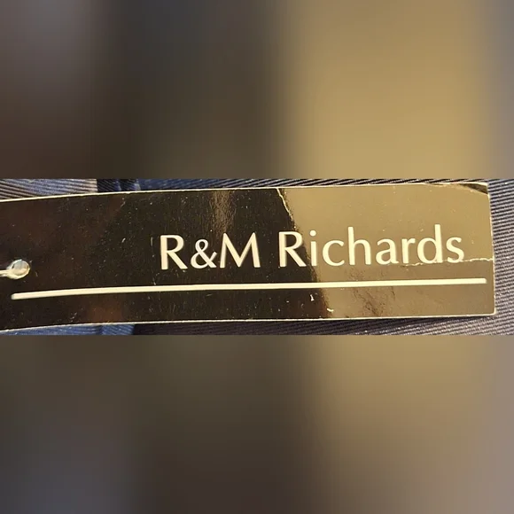 NWT R&M RICHARDS Navy and Gold Maxi Dress - Picture 7 of 10